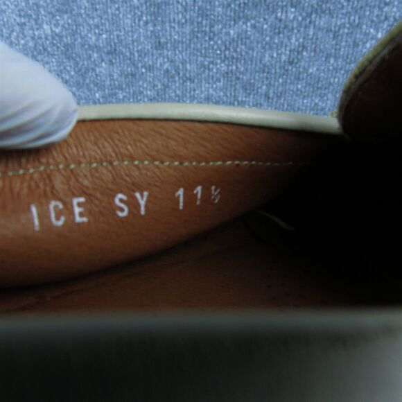 Sandro Moscoloni Capri Ice Men Loafer Shoes Sz 11.5 Medium Beige Leather Slip On - Picture 7 of 10